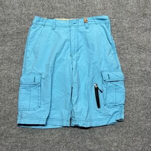 Wearfirst Cargo Shorts Mens 31 Blue Utility Pockets Casual NEW
